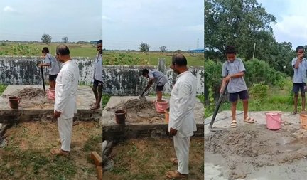 सरकारी स्कूल में बच्चों से मजदूरी, वीडियो वायरल होने पर DEO ने लिया एक्शन