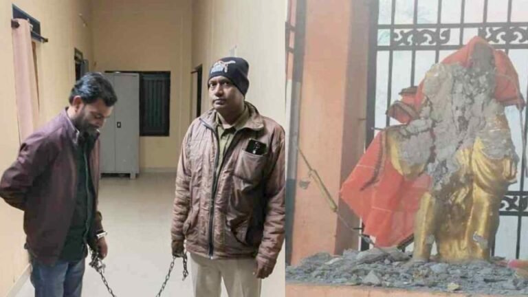महात्मा गांधी की मूर्ति तोड़ने पर ग्रामीणों में आक्रोश, पुलिस हिरासत में आरोपी ₹26.12